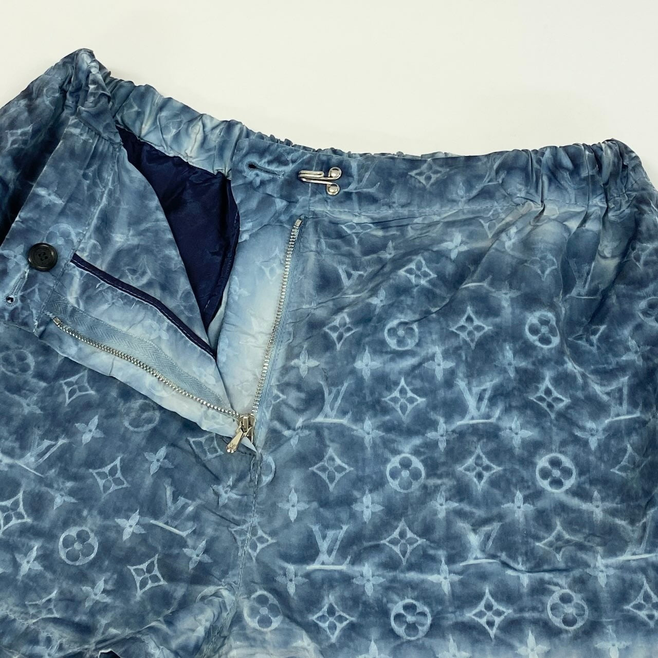 e7 LOUIS VUITTON ルイヴィトン モノグラム ハーフパンツ ショートパンツ FHPA22 38 ブルーu02t