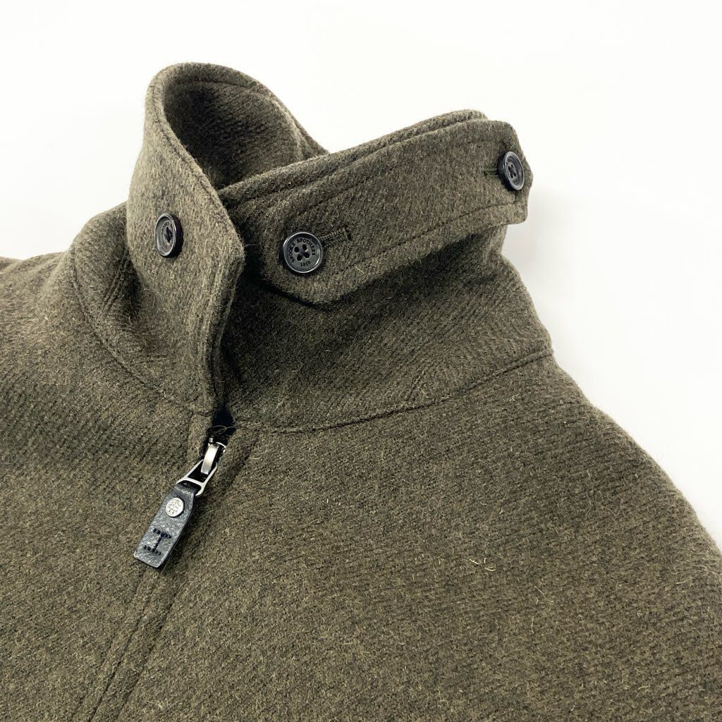 39l15【美品】 BROOKS BROTHERS ブルックスブラザーズ ハリントンジャケット ブルゾン ダブルジップ S ブラウン 画像参照 メンズ 男性用u02t