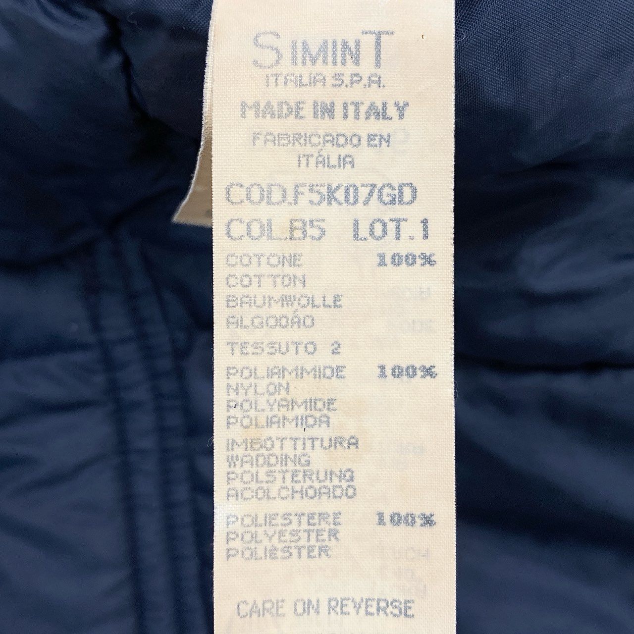 54L5 ARMANI JEANS アルマーニジーンズ 90's Archive キルティングジャケット アウター イタリア製 40サイズ ネイビー レディースu02t