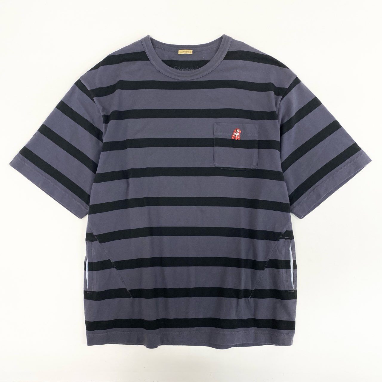 3l16 UNDER COVER アンダーカバー the Shepherf ザ シェパード ボーダーTシャツ US1A4803-2 2 パープル ブラック 日本製 カットソー TEE 夏