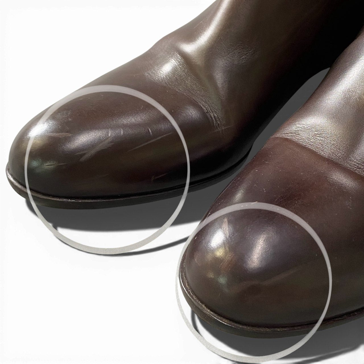 2a23 SARTORE サルトル ラウンドトゥ レザー ロングブーツ ミドルヒール サイドジップ イタリア製 レディース 女性用 サイズ38 ブラウン leatheru02t