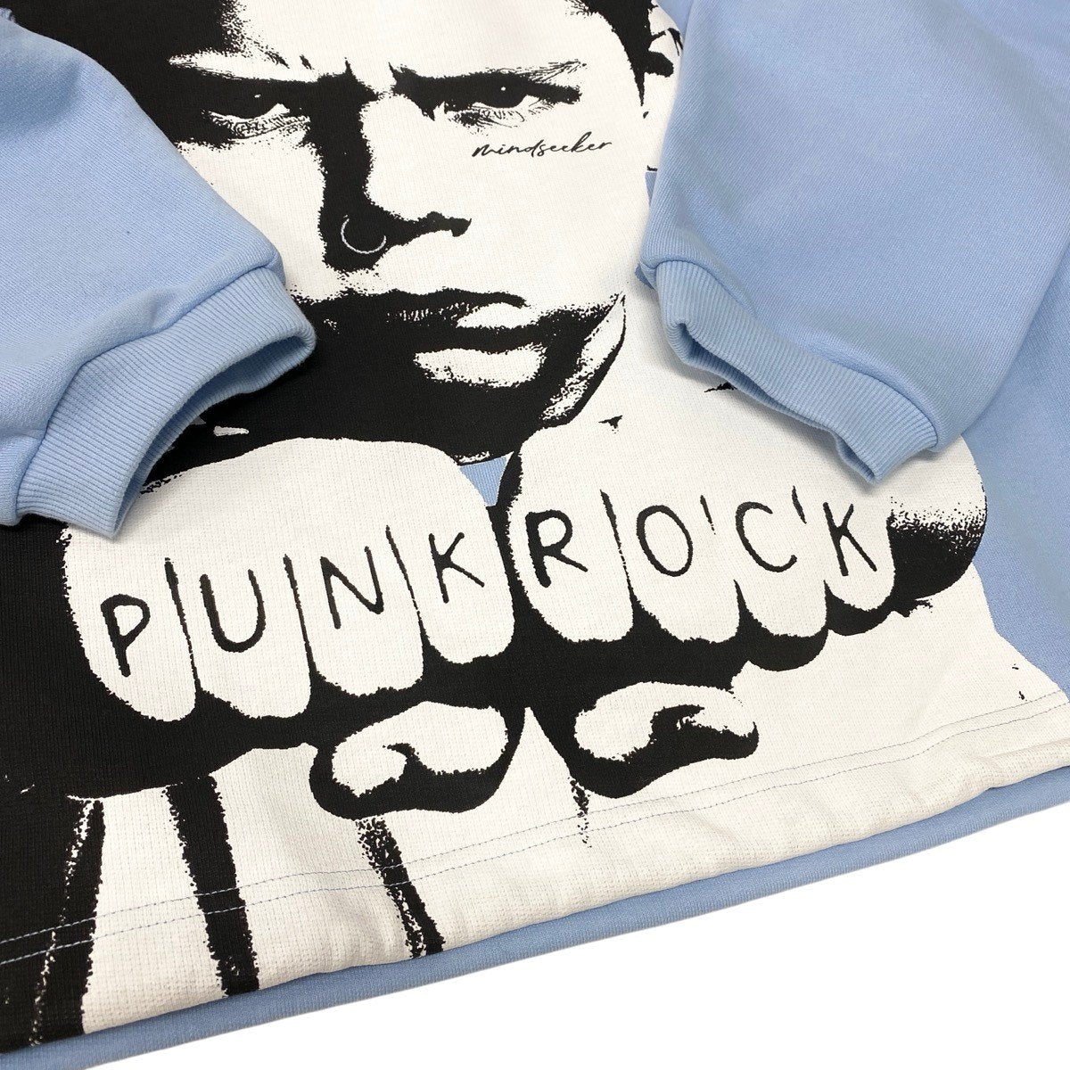 44f18 mindseeker マインドシーカー トレーナー スウェット PUNK ROCK Punk Boy コットン100％ ２ ライトブルー メンズ 男性用t18r