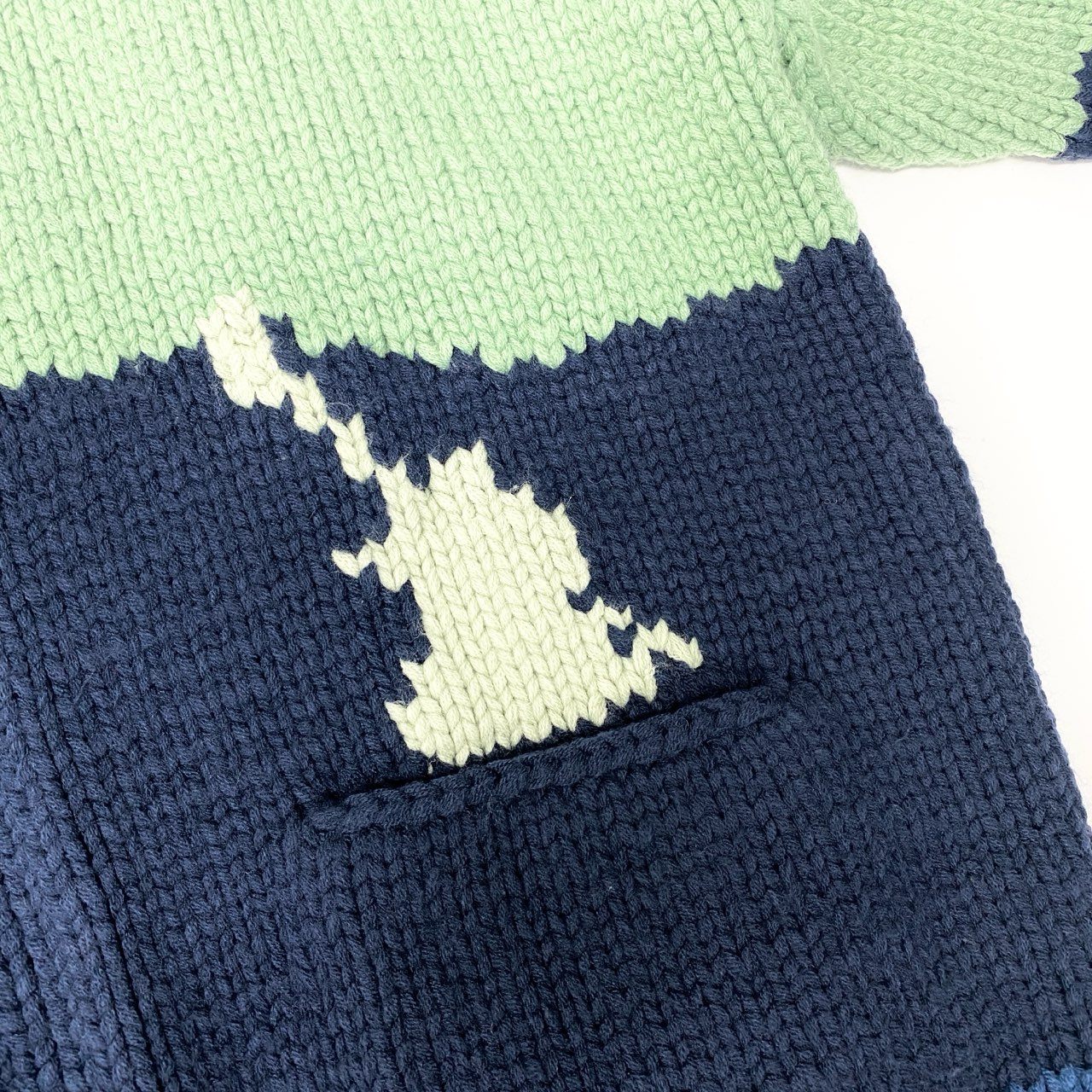 36c10 DESCENDANT ディセンダント 24AW COWICHAN SWEATER カウチンセーター ニットセーター 2サイズ グリーン ネイビー アクリル100％ メンズ 男性用o07t
