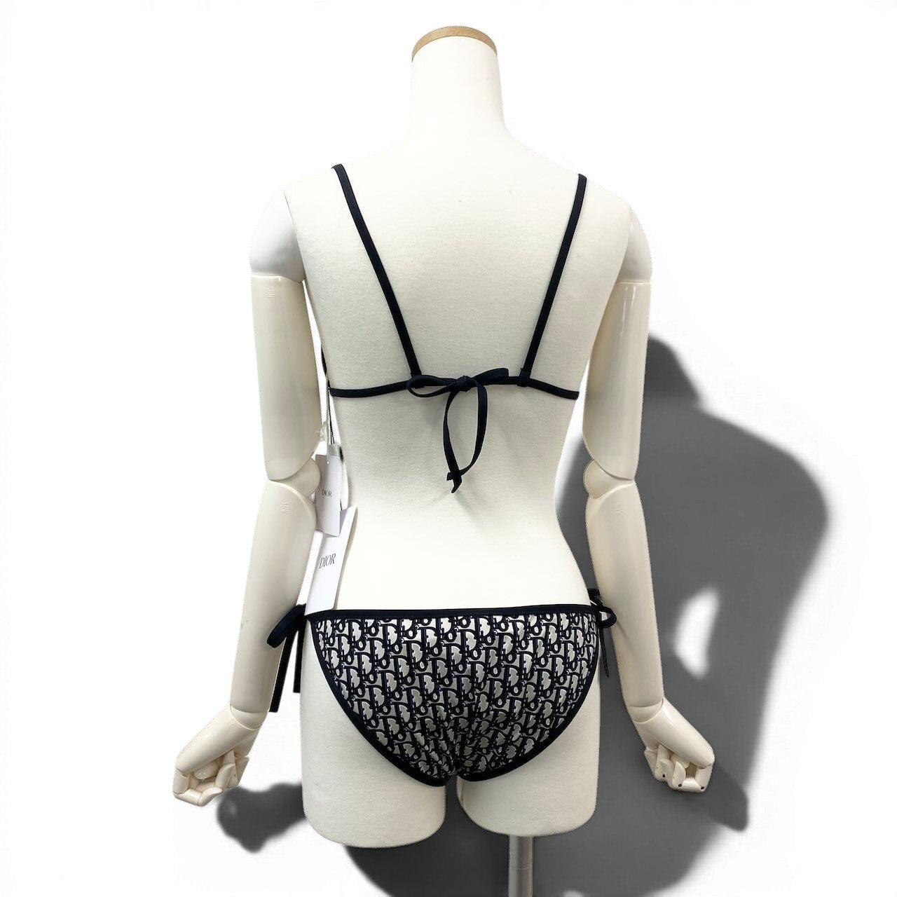 e29【新品】 Christian Dior クリスチャンディオール オブリーク テクニカル ファブリック セパレートビキニ 水着 総柄 サイズM マルチカラー レディース 女性用k02i