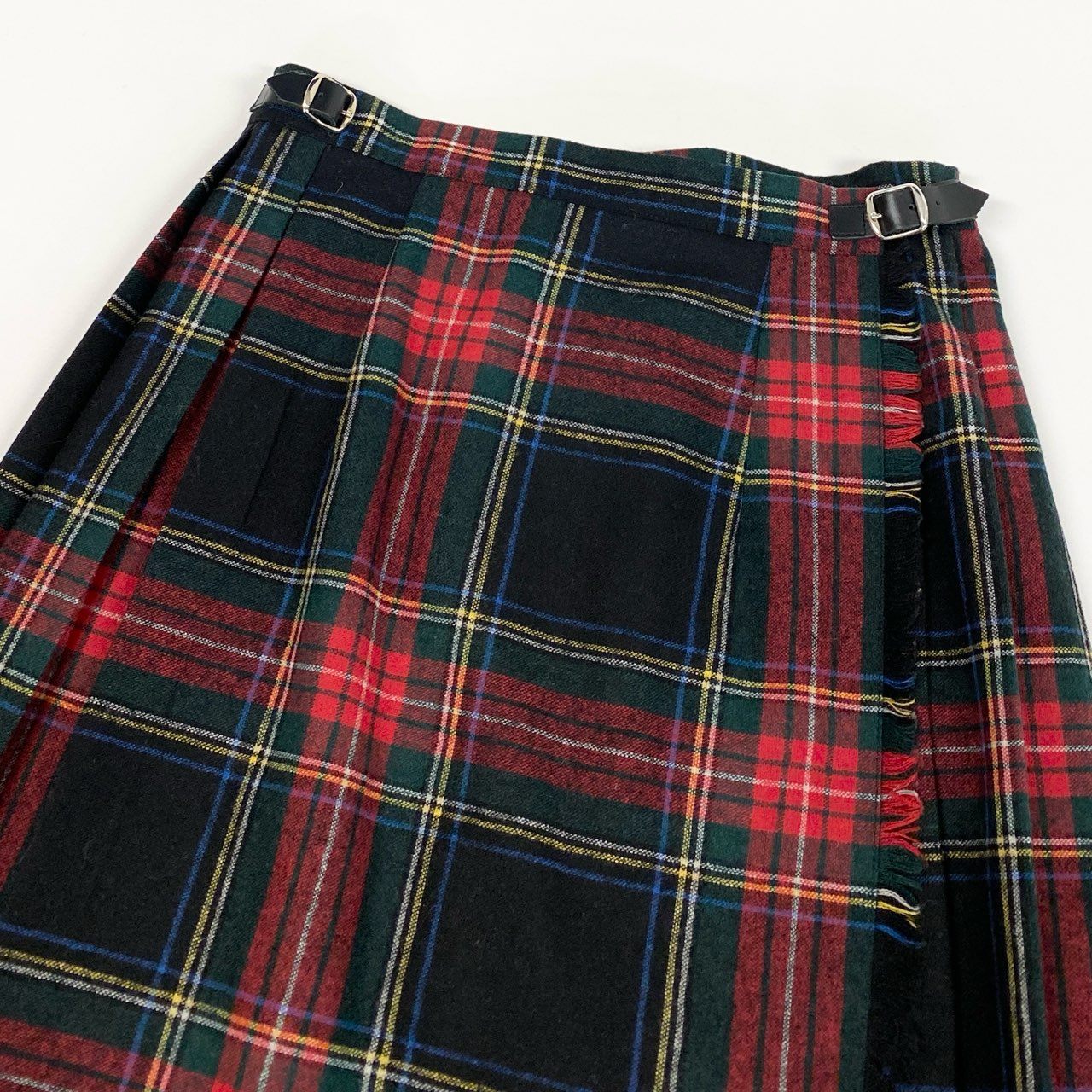 36L10 O’NEIL OF DUBLIN オニールオブダブリン 定番 チェック柄 巻きスカート ロングスカート クリップ付き 10 レッド グリーン タータンチェック レディース 女性用u02t