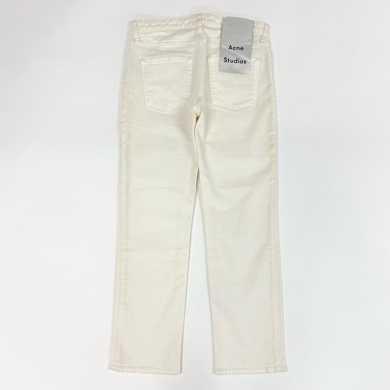 51f3 Acne Studios アクネ ストゥディオス Row White ストレッチ ホワイトデニムパンツ 27 ホワイト タグ付き ジーンズ パンツ
