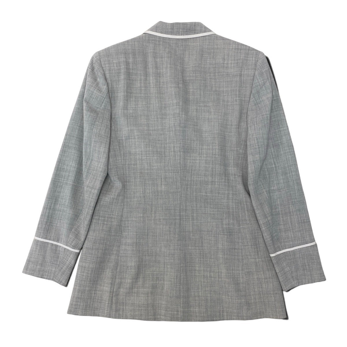 Eh10 Salvatore Ferragamo サルヴァトーレフェラガモ テーラードジャケット ジャケットコート ライトグレー レディースo07t