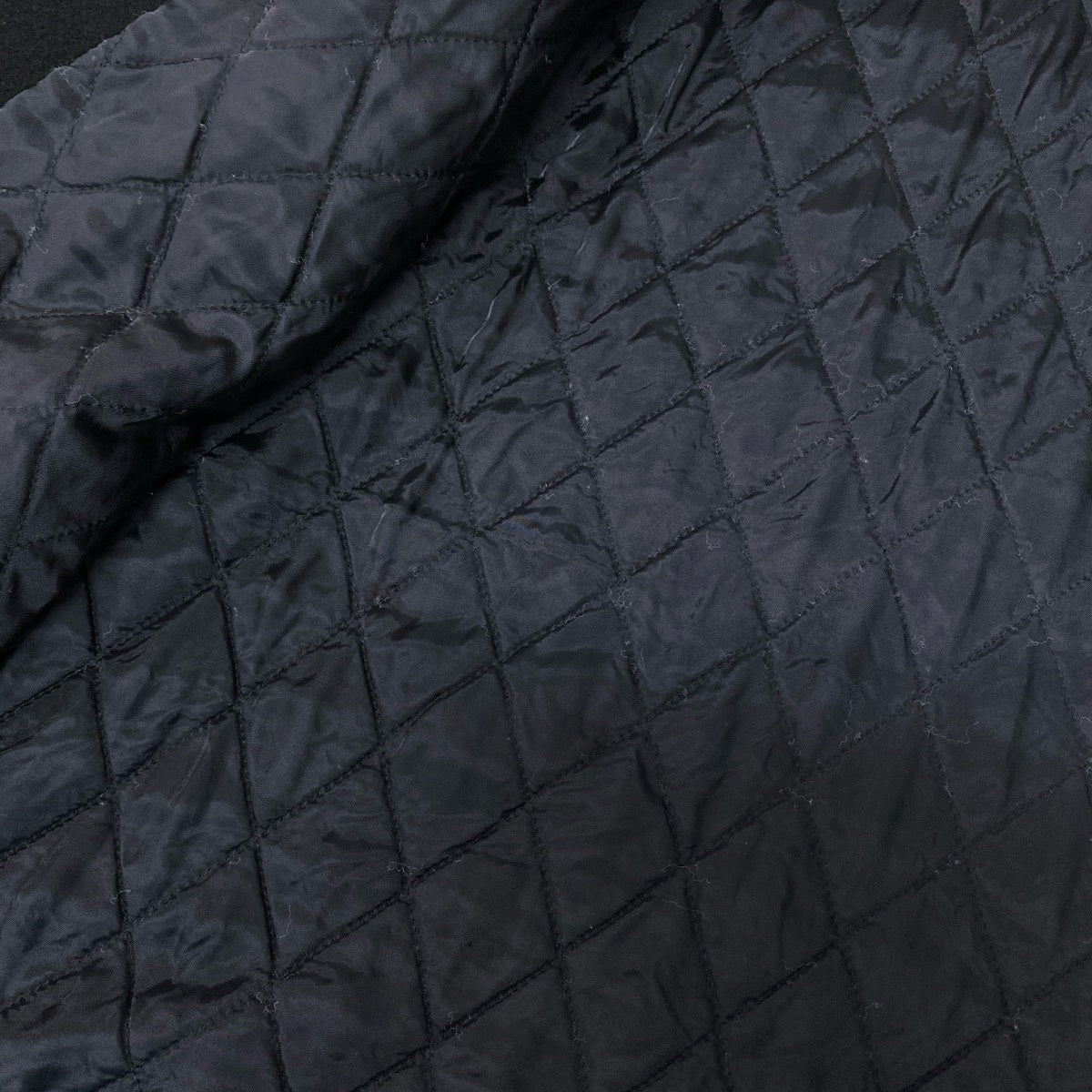 Ef25 Christian Dior クリスチャンディオール 中綿ウールコート ハーフコート サイズM ブラック レディースo07t