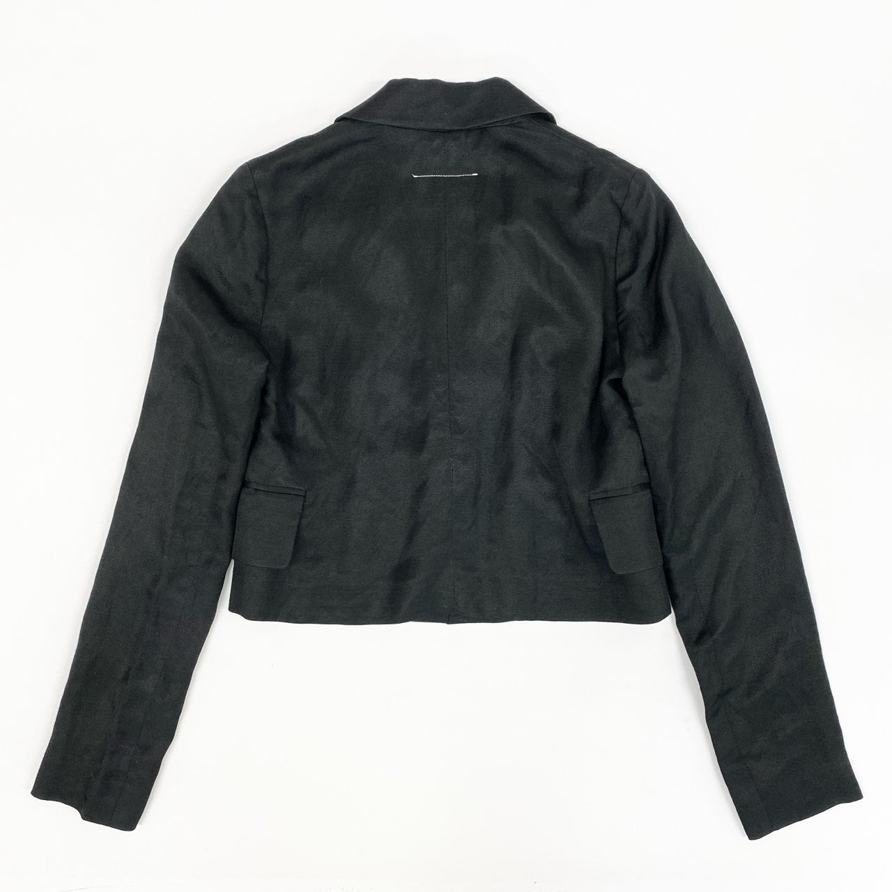 31k2 MM6 Maison Margiela エムエムシックス メゾンマルジェラ イタリア製 テーラードジャケット ブレザー S32BN0118 44 ブラック レディースo07t