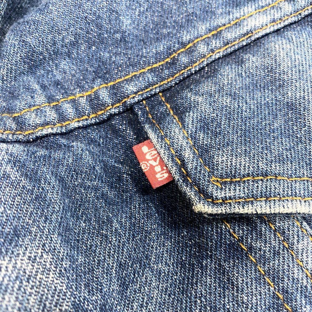 11l24 Levi`s リーバイス 96年製 90`s デニムボアジャケット USA製 vintage 706080216 38R インディゴブルー メンズ 紳士服o07t