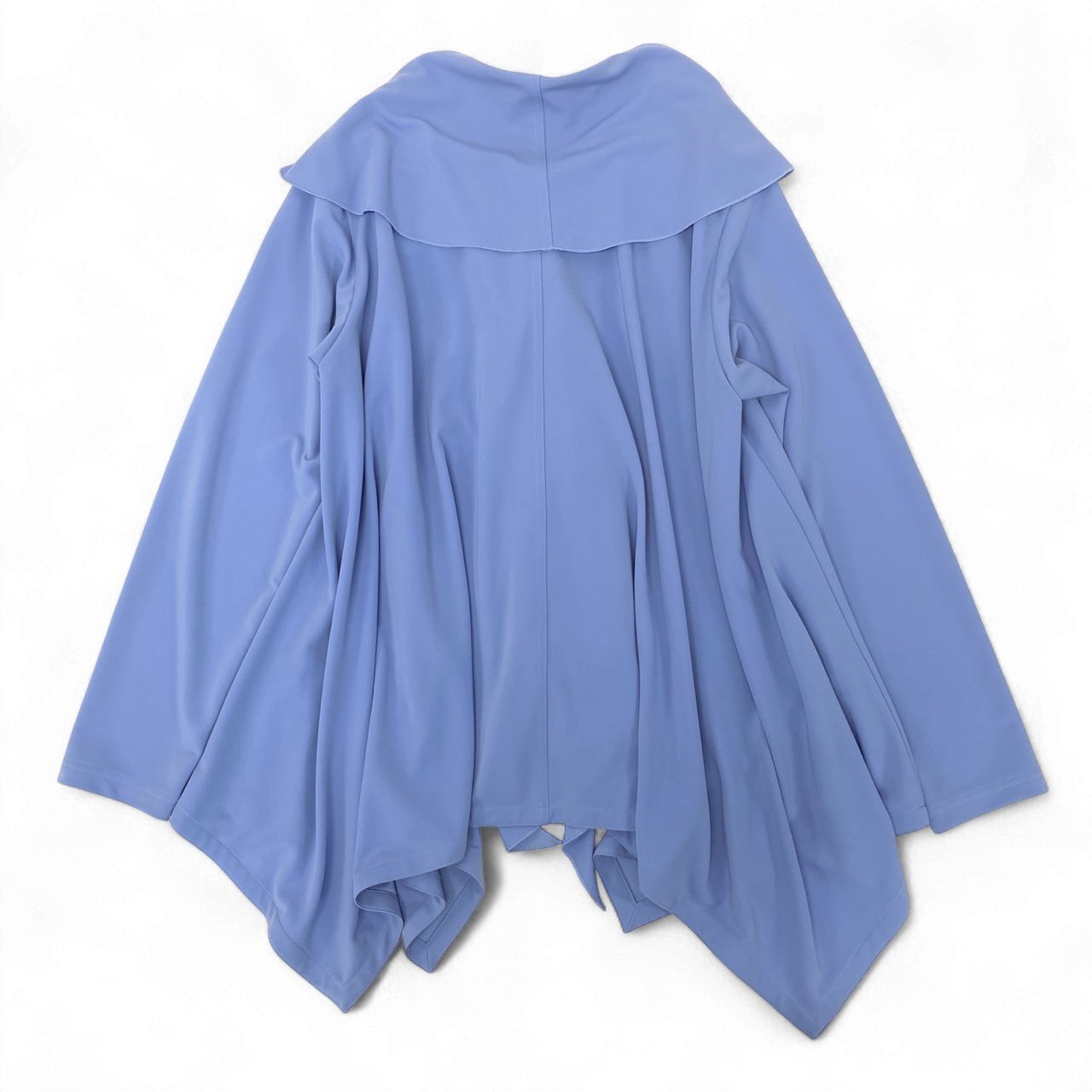 52k23《美品》 TOKUKO 1er VOL トクコプルミエヴォル ロングスリーブジャケット フリル カーディガン チュニック丈 レディース 女性用 9  パープル系u02t