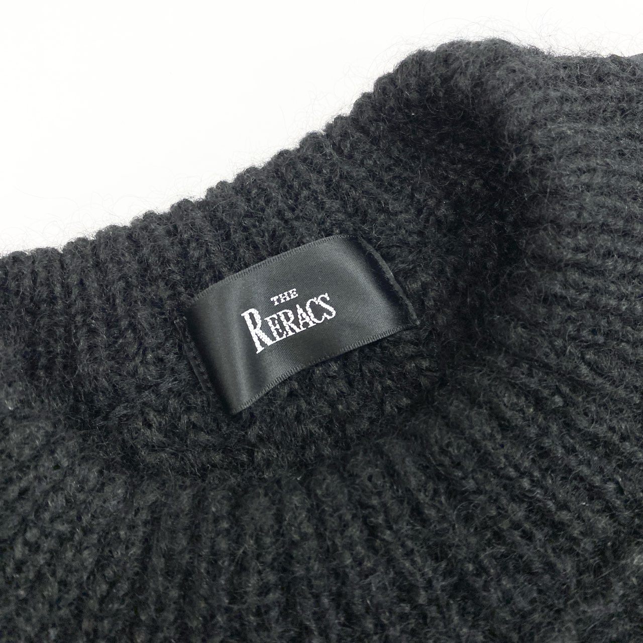 26i30 《美品》THE RERACS ザ リラクス エルボーパッチポケットニット セーター トップス 17FW-REKN-046L-ESP 36サイズ ブラック メンズo07t