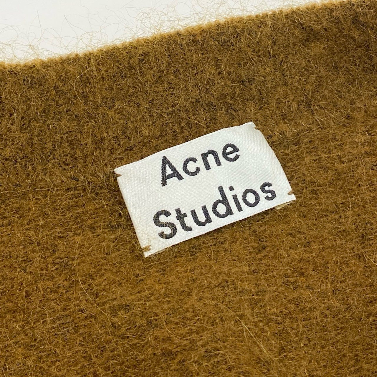 48c14 Acne Studios アクネストゥディオズ ニットカーディガン ウール モヘヤ ロングカーディガン 長袖 アウター カジュアル  1662-343-1553 XS ブラウン