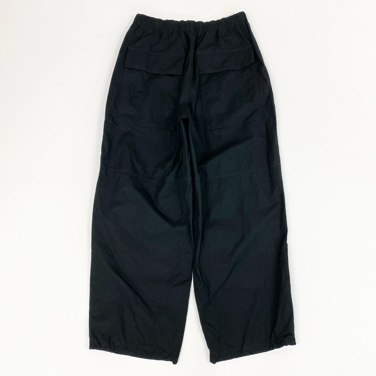 72a14 JIL SANDER ジルサンダー 24SS TROUSER 50 AW30 FIT2 トラウザーパンツ 46 ブラック ワイドパンツ イタリア製