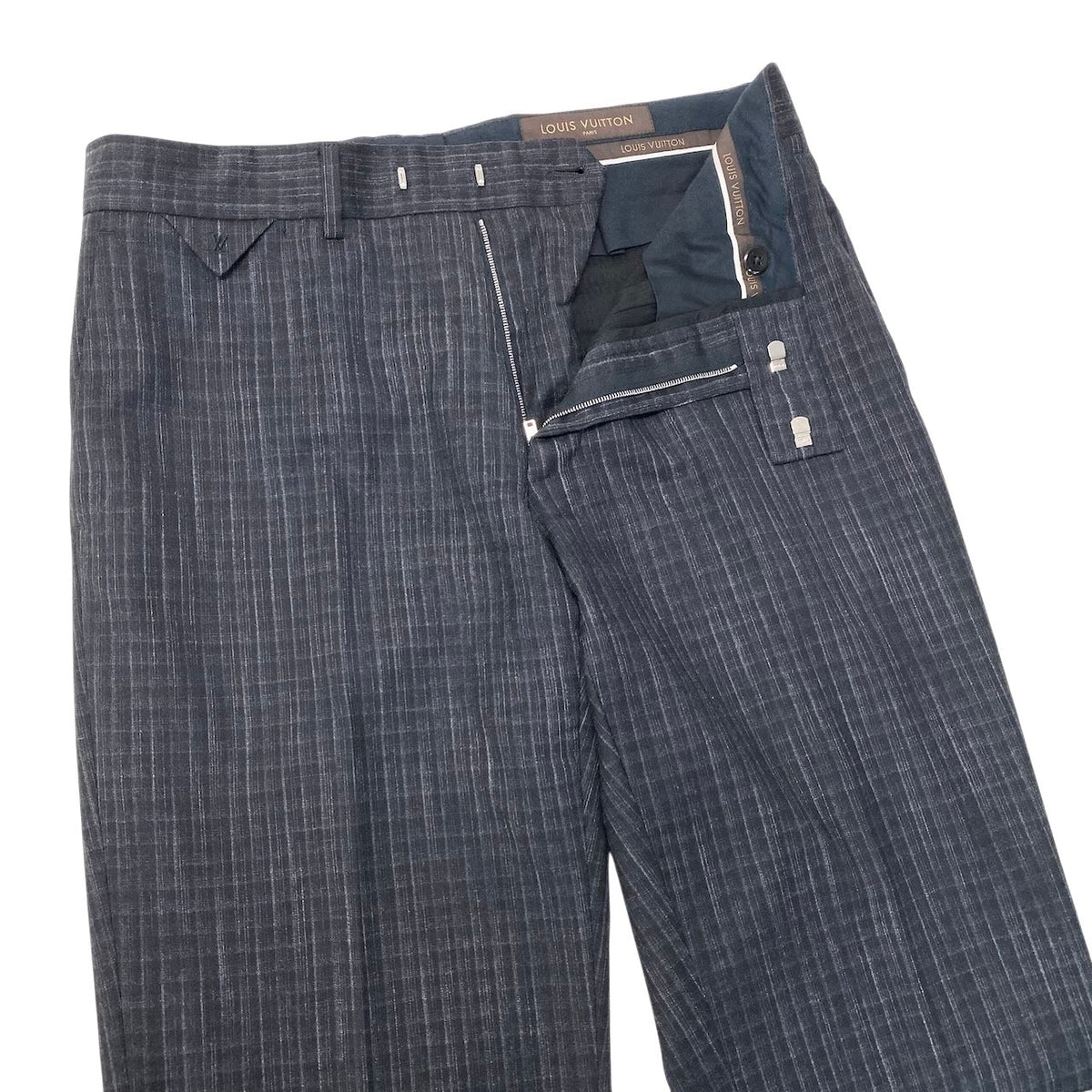 45j15 LOUIS VUITTON ルイヴィトン セットアップ シングルスーツ 2B LVロゴ 48 グレー メンズ 紳士服o07t