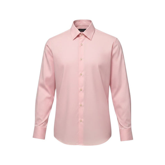 1h28 【新品保管品】DOLCE&GABBANA ロングスリーブシャツ コットンシャツ イタリア製 41サイズ ピンク コットン100％ メンズ 男性用k02i