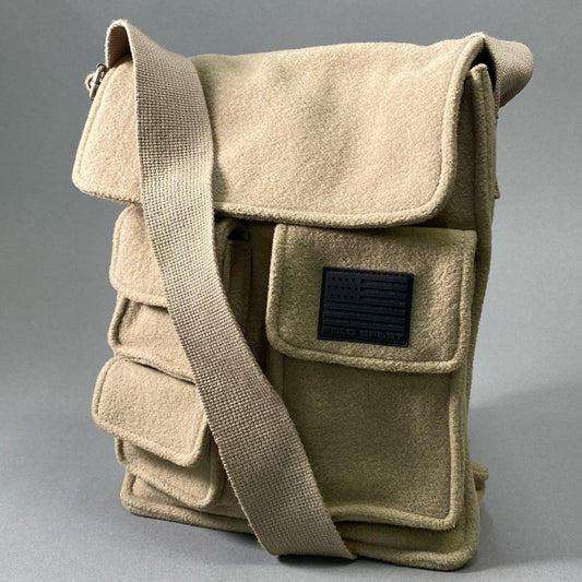 Ci10 《美品》 POLO SPORT ポロスポーツ RALPH LAUREN ラルフローレン ミリタリーショルダーバッグ カーキ Military Shoulder Bag 鞄 カバンt18r