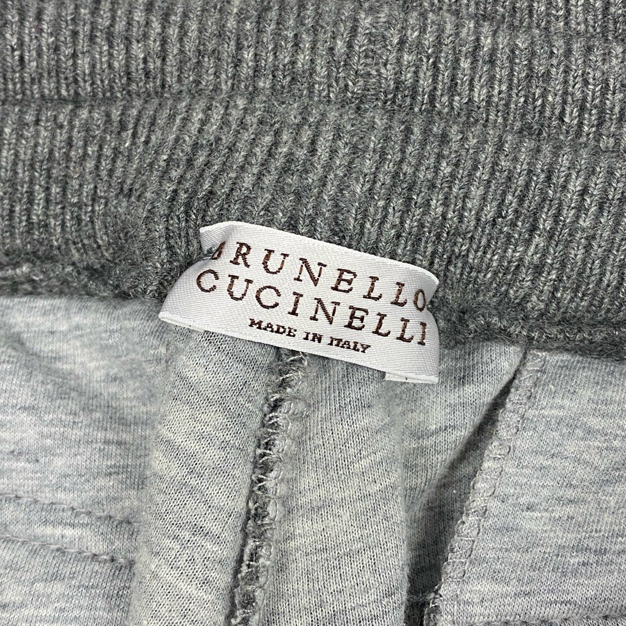 10a13 BRUNELLO CUCINELLI ブルネロクチネリ トラウザーズパンツ スウェットパンツ ウエストゴム カシミヤブレンド メンズ 紳士服 Mサイズ グレーu02t