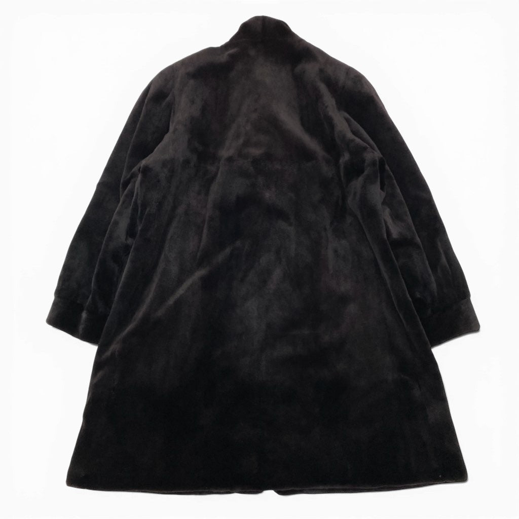 29l27 SAGA MINK サガミンク 銀サガ シェアードミンク ロングコート サイズF ダークブラウン 本毛皮 MINK FURt18r