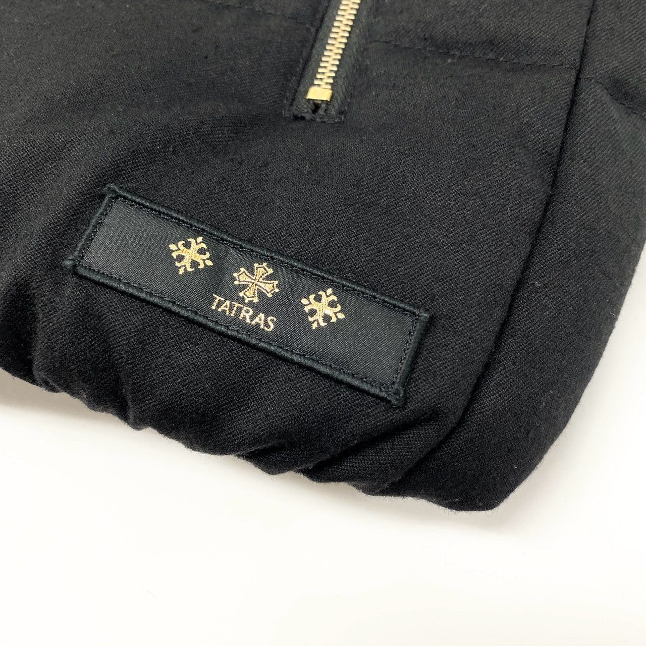 66k11 TATRAS タトラス ルセラ ラクーンファー ダウンベスト LTA19A4572 2 ブラック アウター フード付きt18r