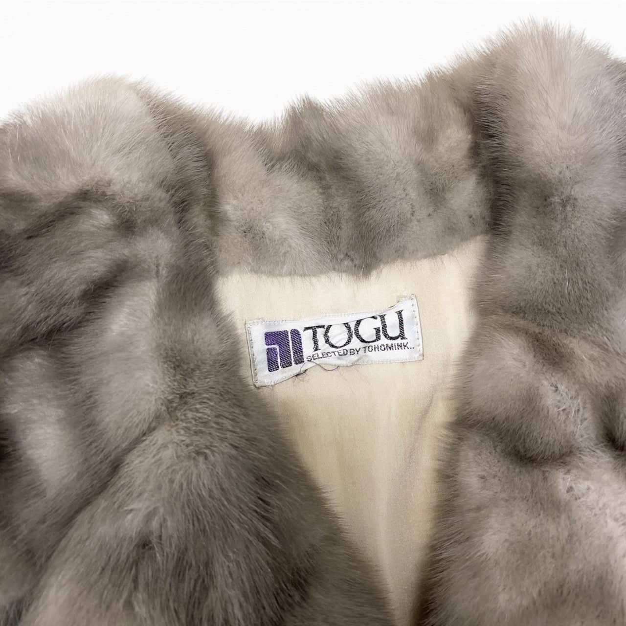 32h31 サファイアミンク 超ロングコート 丈112cm  F シルバーグレー 最高級本毛皮 Sapphire Mink Fur Long Coatt18r