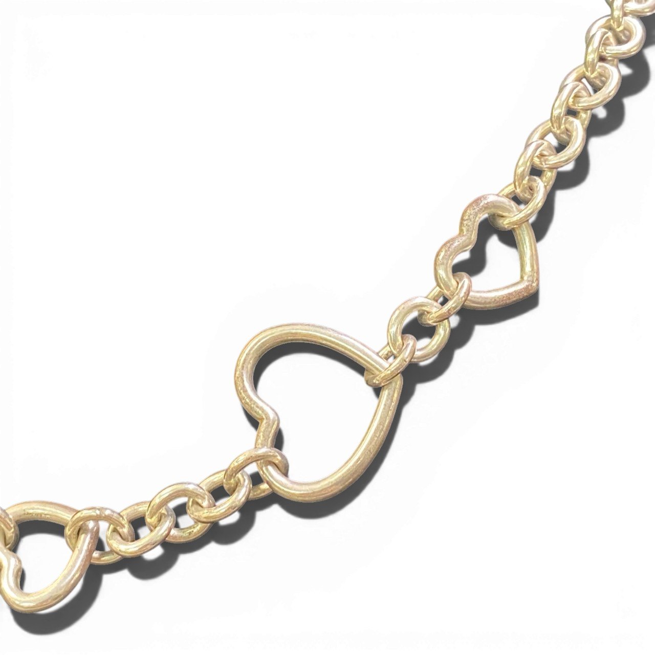 b16 TIFFANY＆Co. ティファニー 5連ハート ネックレス アクセサリー シルバー 925 レディースta1