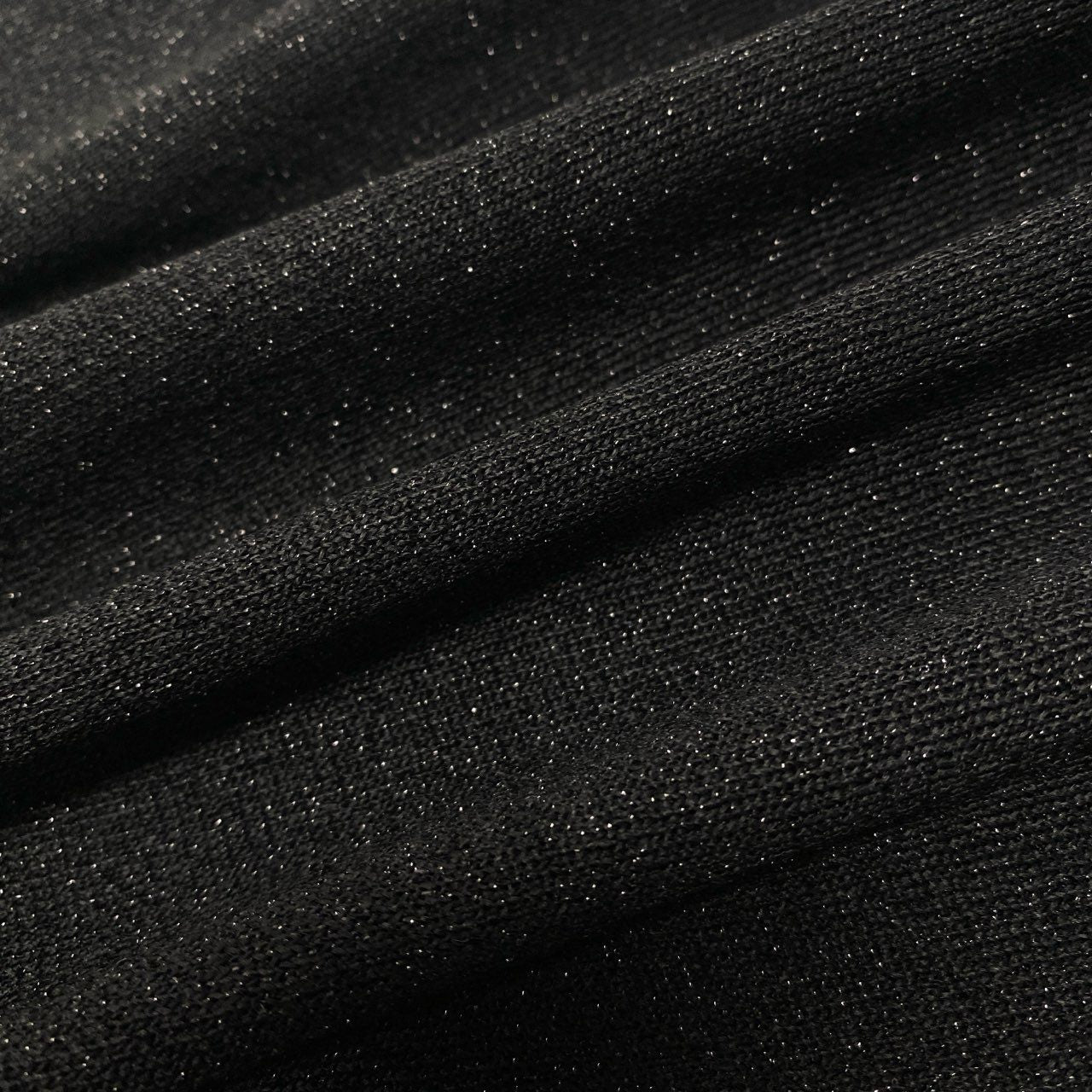 78a5【極美品】LEONARD レオナール ロングスリーブラメニット 美しい花柄プリント トップス 0497794 Mサイズ ブラック レディース 女性用u02t