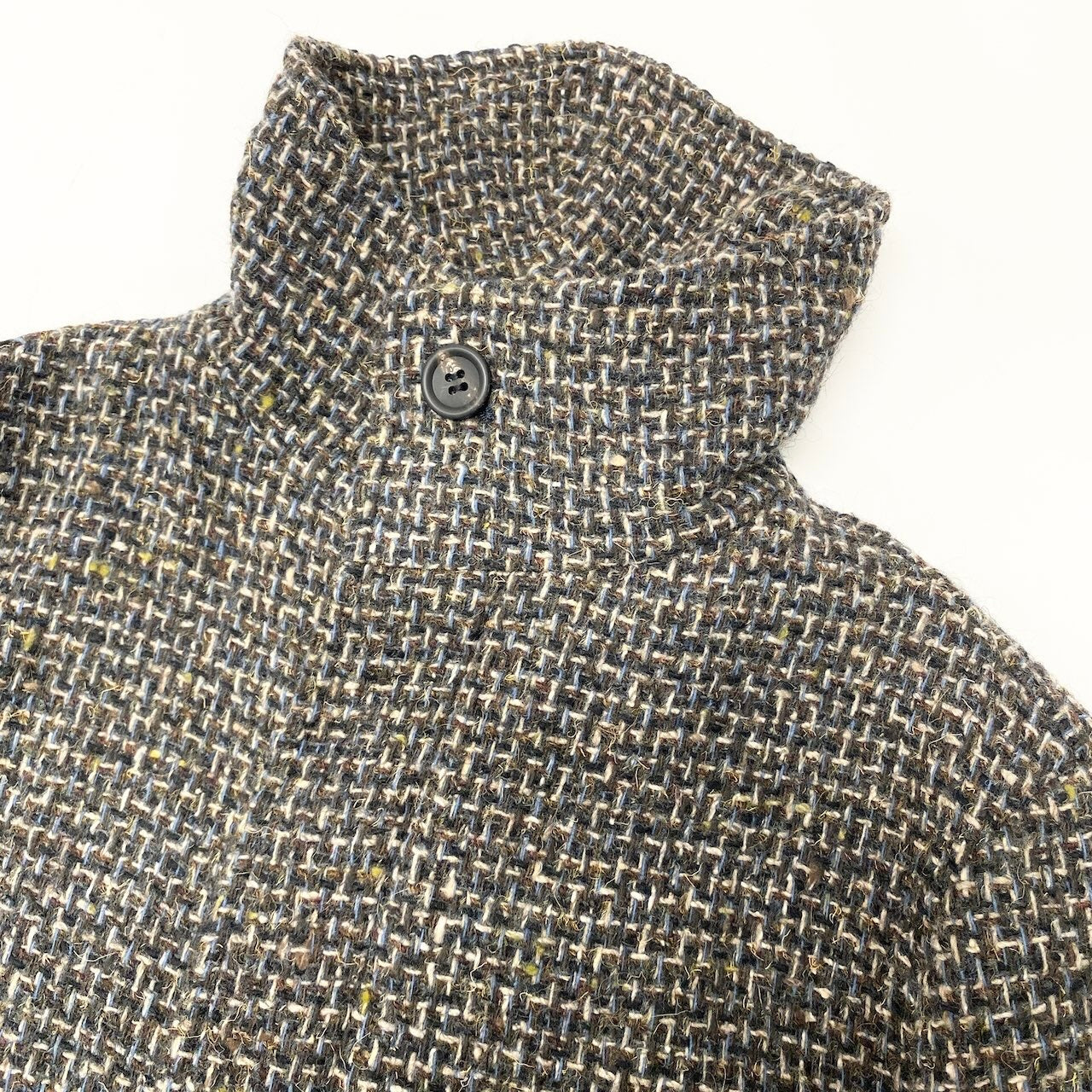7d24 【美品】Y’s YOHJI YAMAMOTO ワイズ ヨウジヤマモト ツイードジャケット ハイネック ショート丈 アウター 日本製 2サイズ マルチカラー レディース 女性用k02i