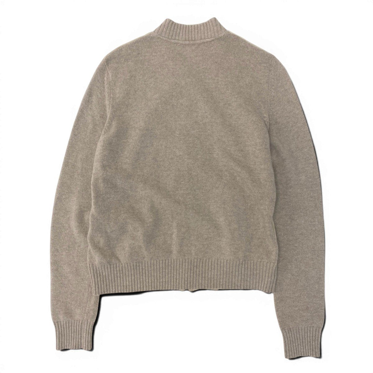 26g18 MaxMara STUDIO マックスマーラ ステュディオ スエード ニット切替ジャケット ウールカシミヤ混 レザー サイズM ベージュ レディースu02t