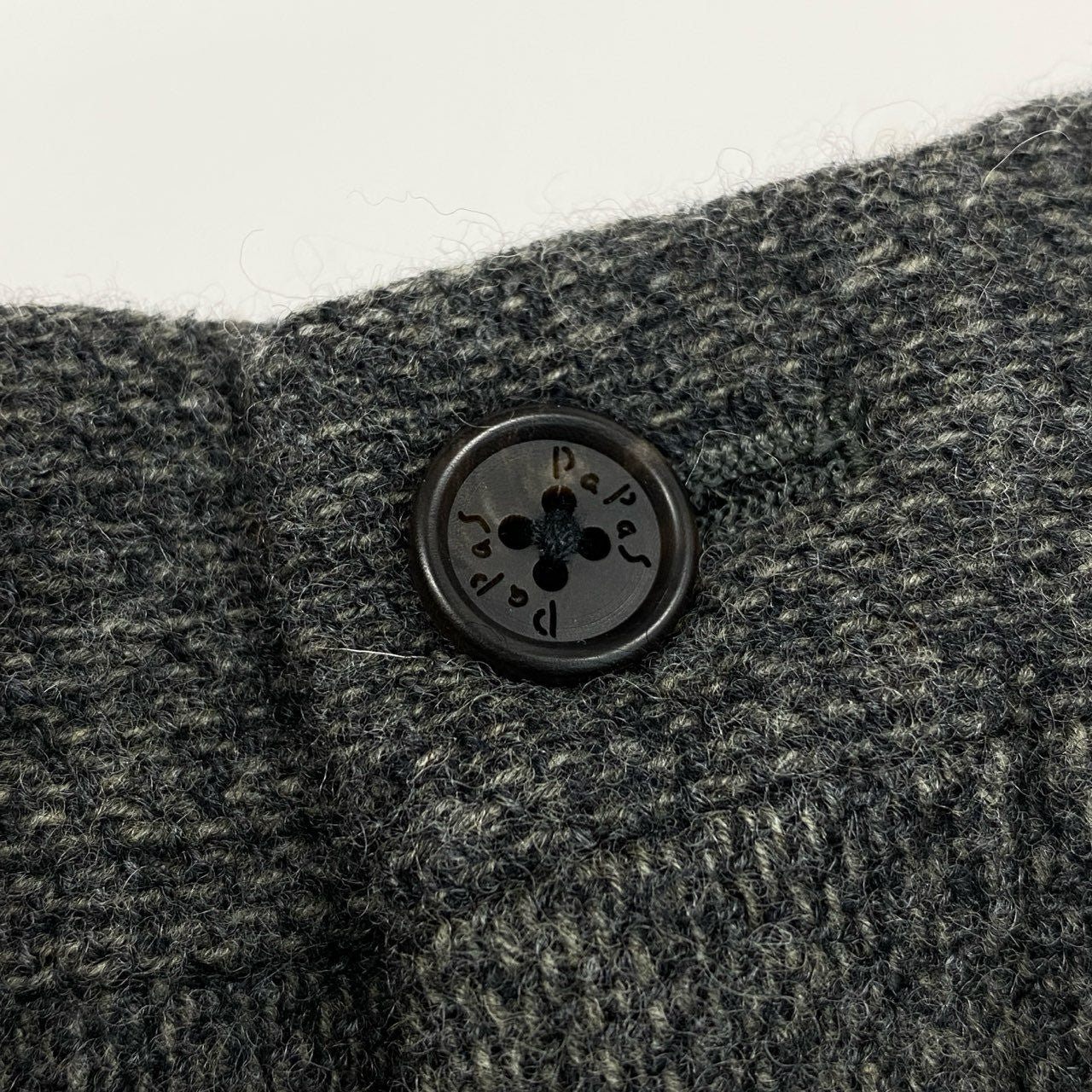 46L8 Papas パパス スラックスパンツ テーパードパンツ ボトムス フランネル生地 52 LL グレー ウール メンズu02t