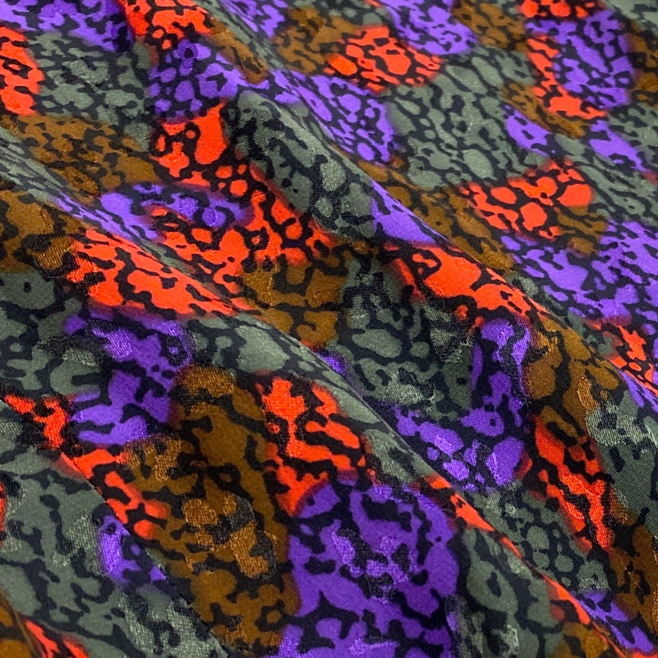 b26 Vintage SAINT LAURENT rive gauche イヴサンローラン リブゴーシュ ボウタイワンピース ロングワンピース 総柄 36 マルチカラー フランス製u02t