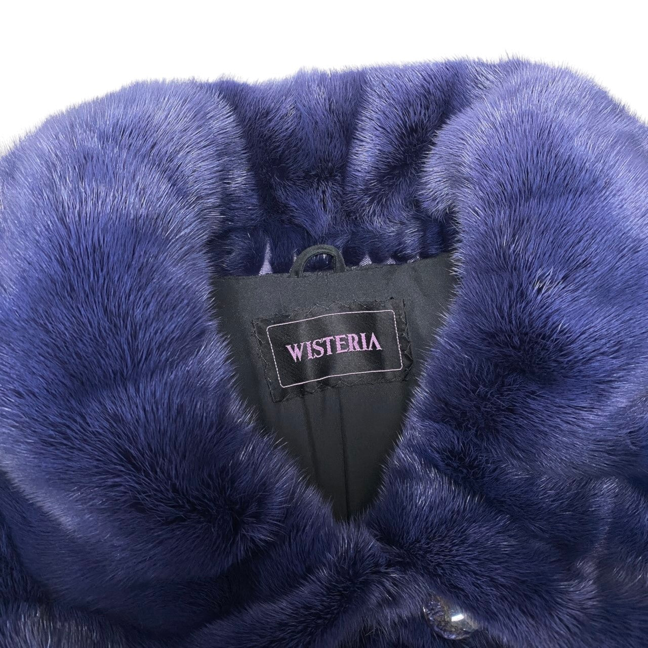 29h31 WISTERIA SAGA MINK サガミンク 銀サガ 染めミンクファー ロングコート サイズF パープル 最高級本毛皮 Mink Fur Long Coatt18r