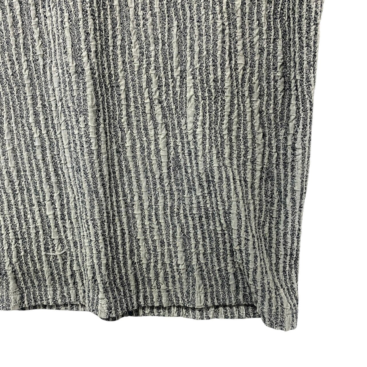 73c31 EMPORIO ARMANI エンポリオアルマーニ セットアンサンブル テーラードジャケット 半袖カットソー ストレッチ エンボス加工 Sサイズ グレー系 メンズ 男性用u02t