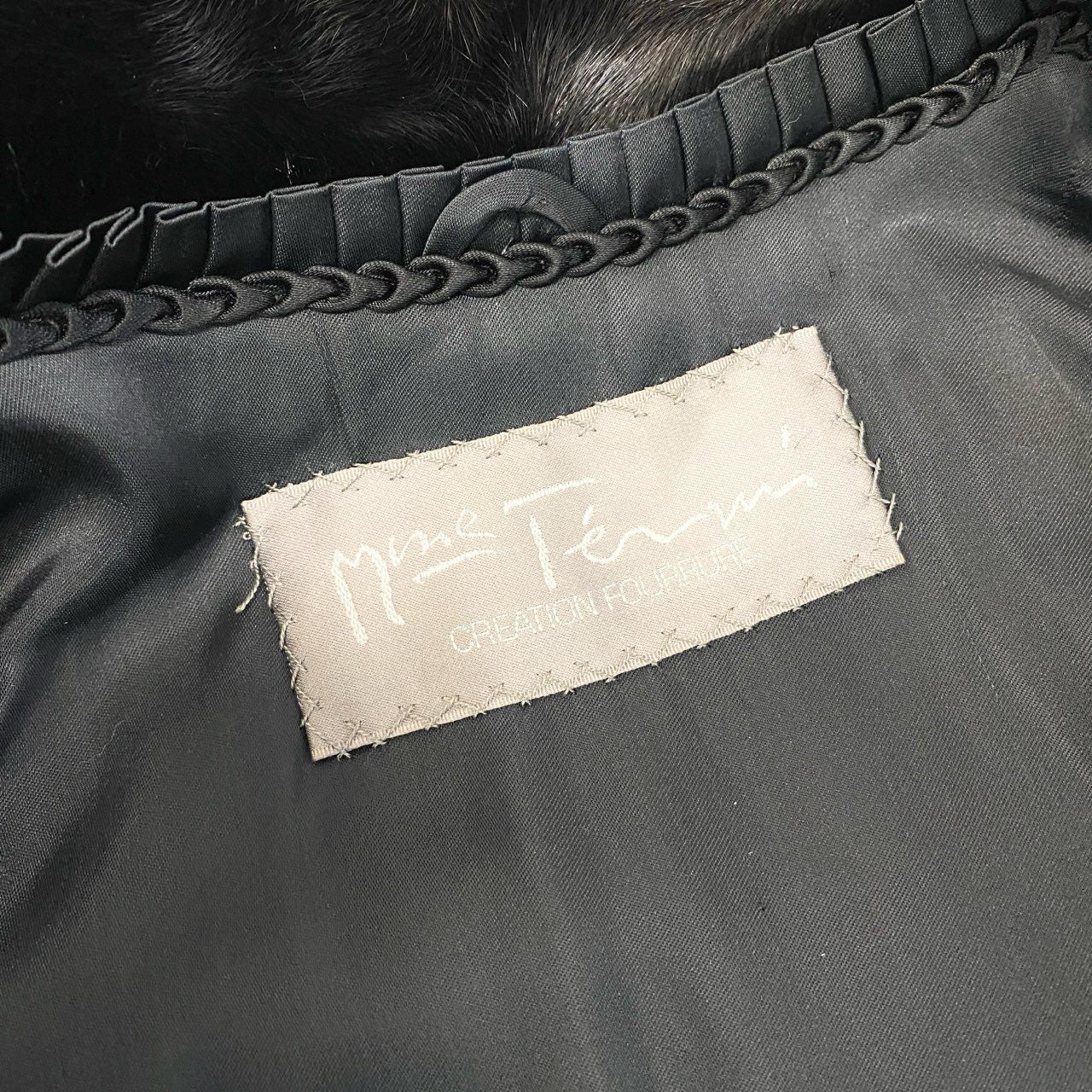 45a15 SAGA MINK サガミンク 銀サガ 横段 ダークミンクコート サイズ7 ブラック 最高級本毛皮 Mink Fur Coatt18r