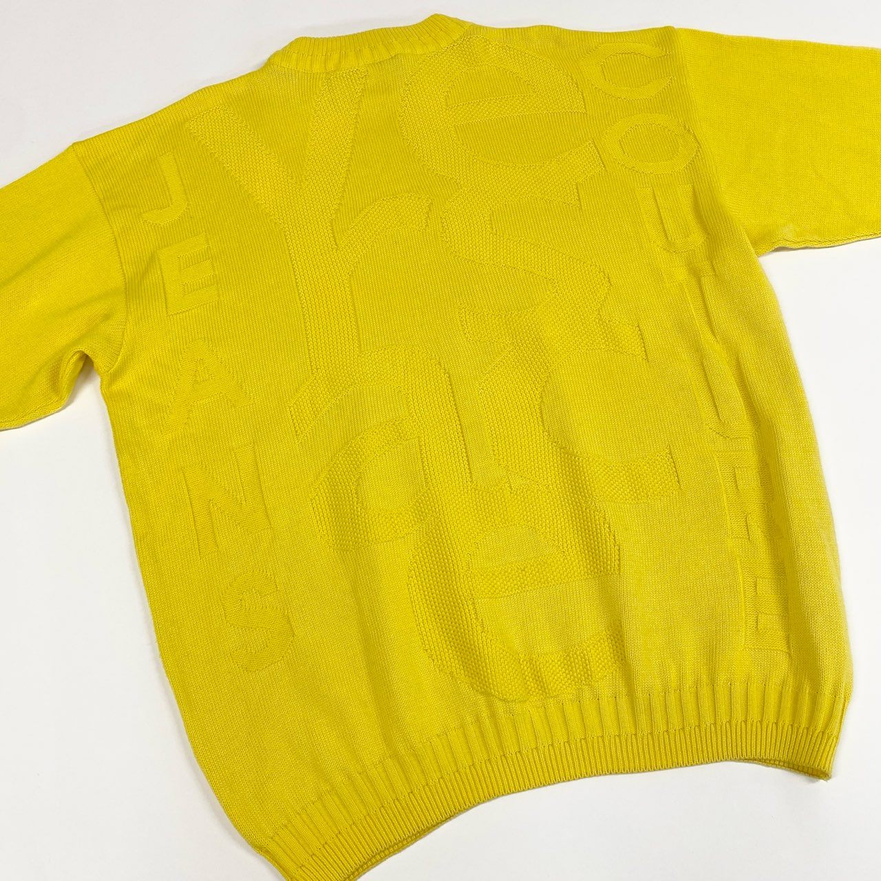 1L27 Vintage Versace ヴィンテージ ヴェルサーチ Medusa Jacquard Cotton Knit Sweater コットンニット セーター Size L メンズ 男性用k02i