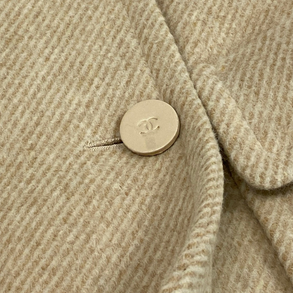 i22 CHANEL シャネル 01A カシゴラブレンド ロングコート Cashgota Blend Long Coat P18441 Size36 ベージュt18r