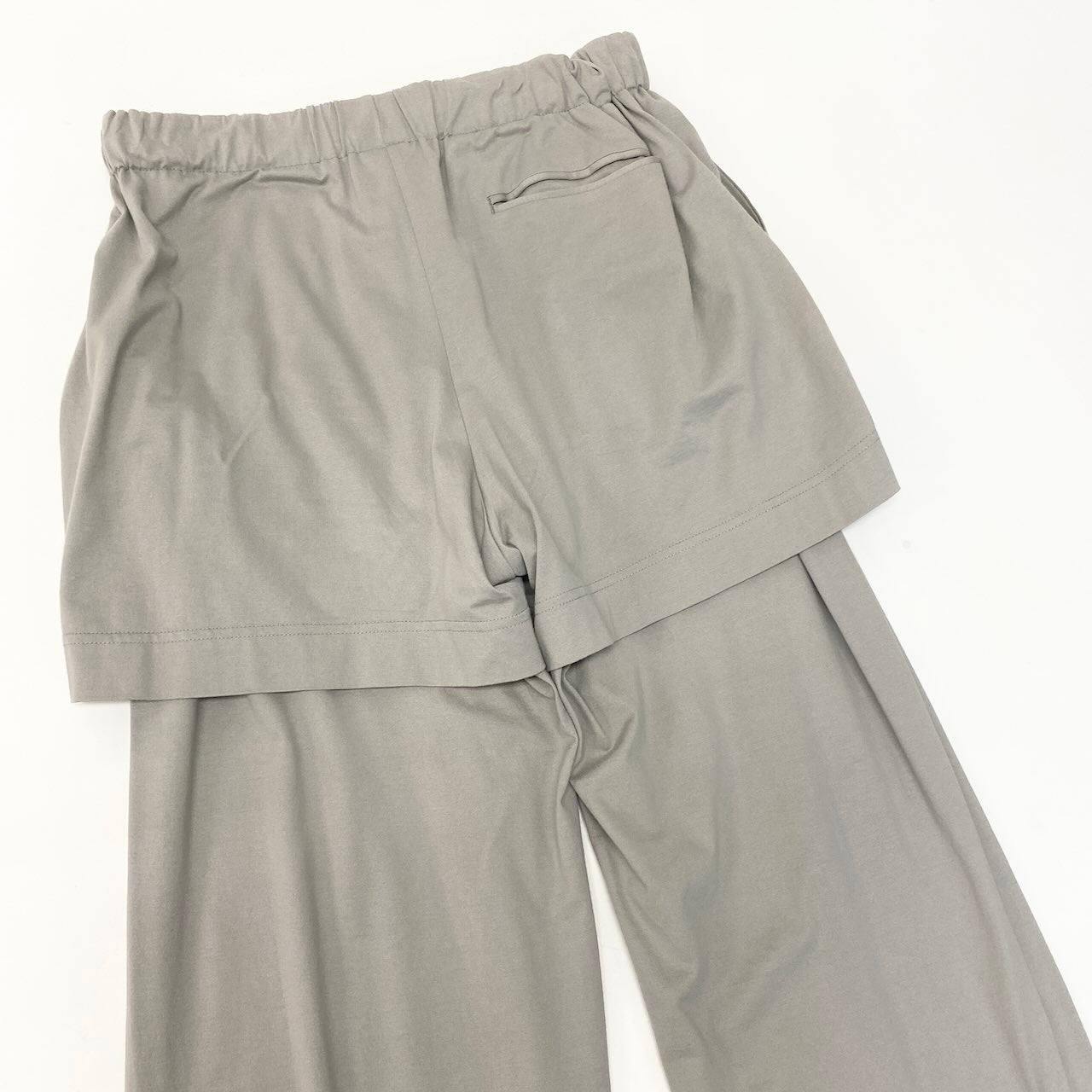 62e12 SUNSEA サンシー 23SS LAYERED RUNNING PANTS レイヤード ランニング パンツ イージーパンツ ボトムス SUNSEA2750 サイズ2 グレー系 コットン100％ メンズ 紳士服o07t