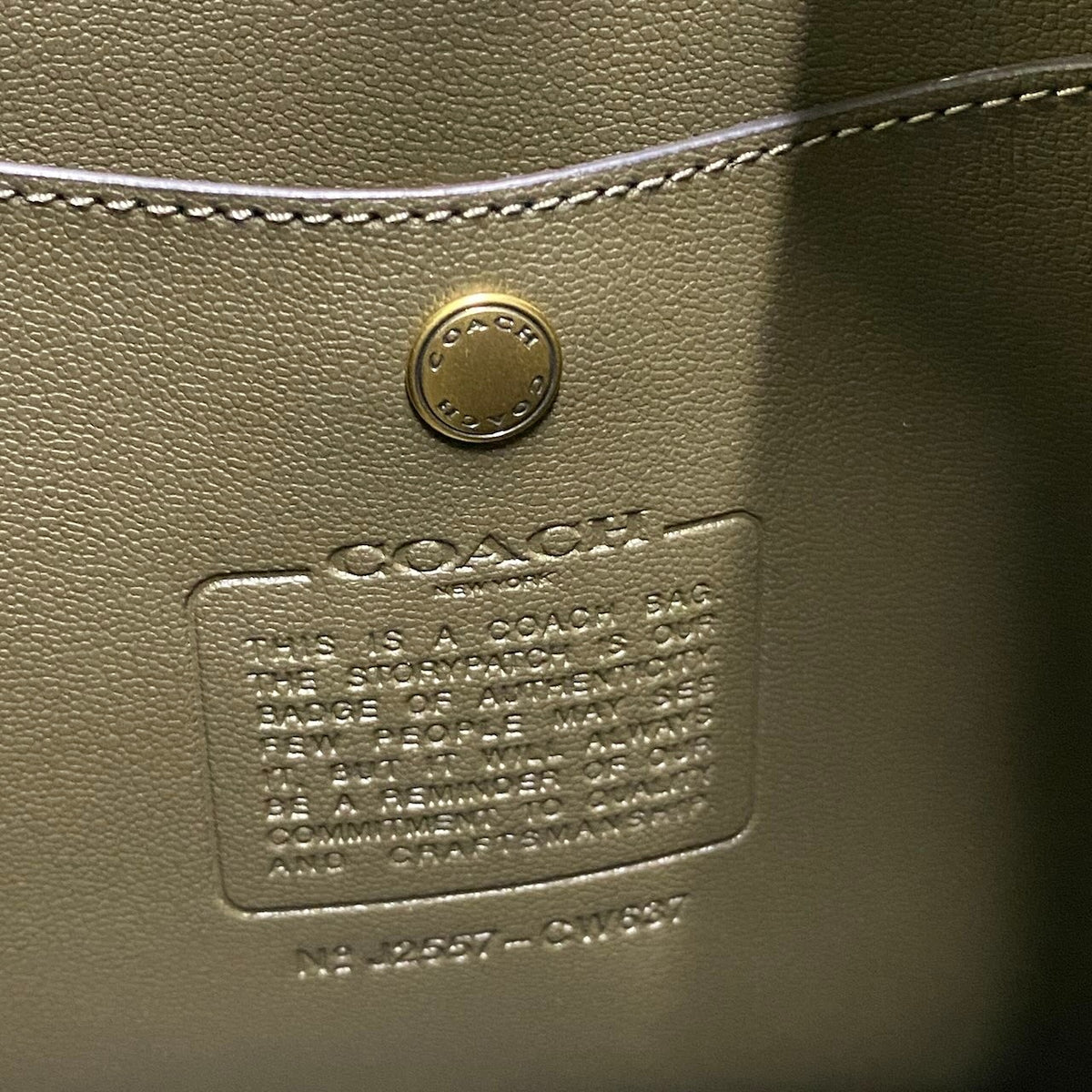 j19 COACH コーチ ブルックリン ホーボー ワンショルダーバッグ Brooklyn Hobo Leather Shoulder Bag CW637 カーキ レザーt18r