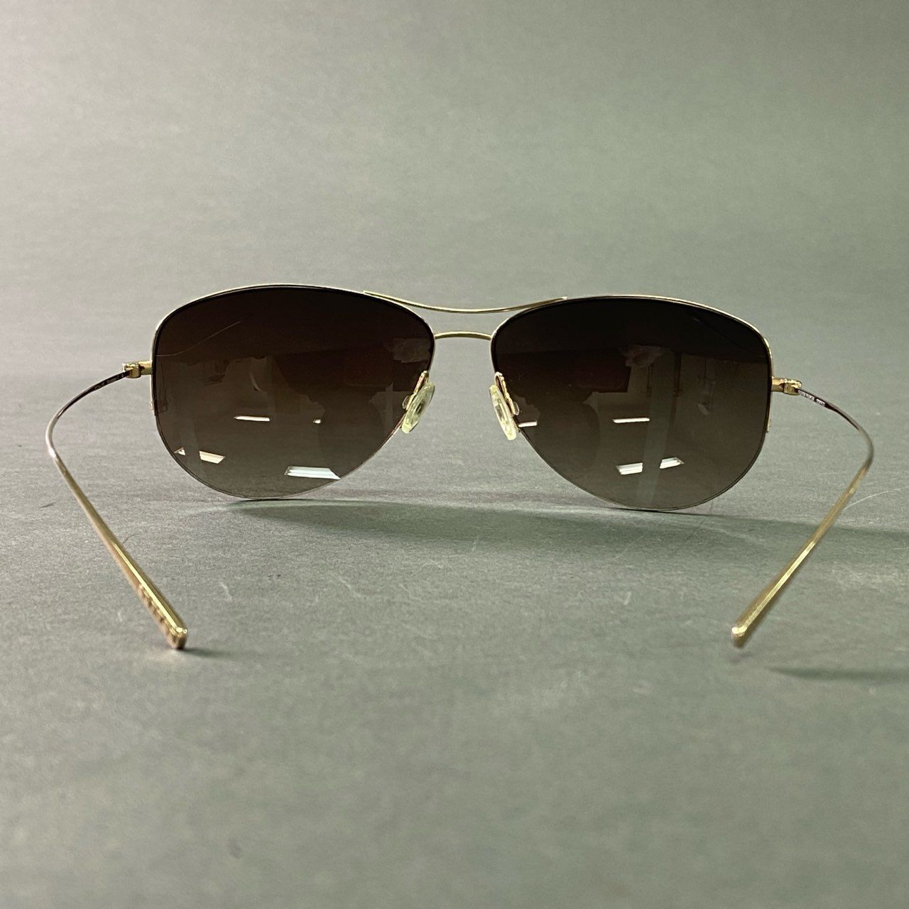 b12 OLIVER PEOPLES オリバーピープルズ Strummer-T ストラマー ティアドロップ サングラス 63□14 ブラック ゴールド アイウェア 眼鏡 ケース付き