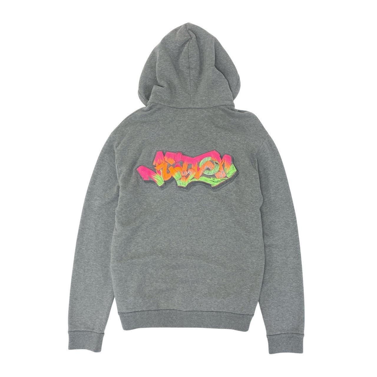 15Ⅼ1 【美品】LOUIS VUITON ルイヴィトン 3DLVグラフィティエンブロイダード ジップフーディー 22年 トップス RM222M UYR HNY24W XLサイズ グレー メンズo07t