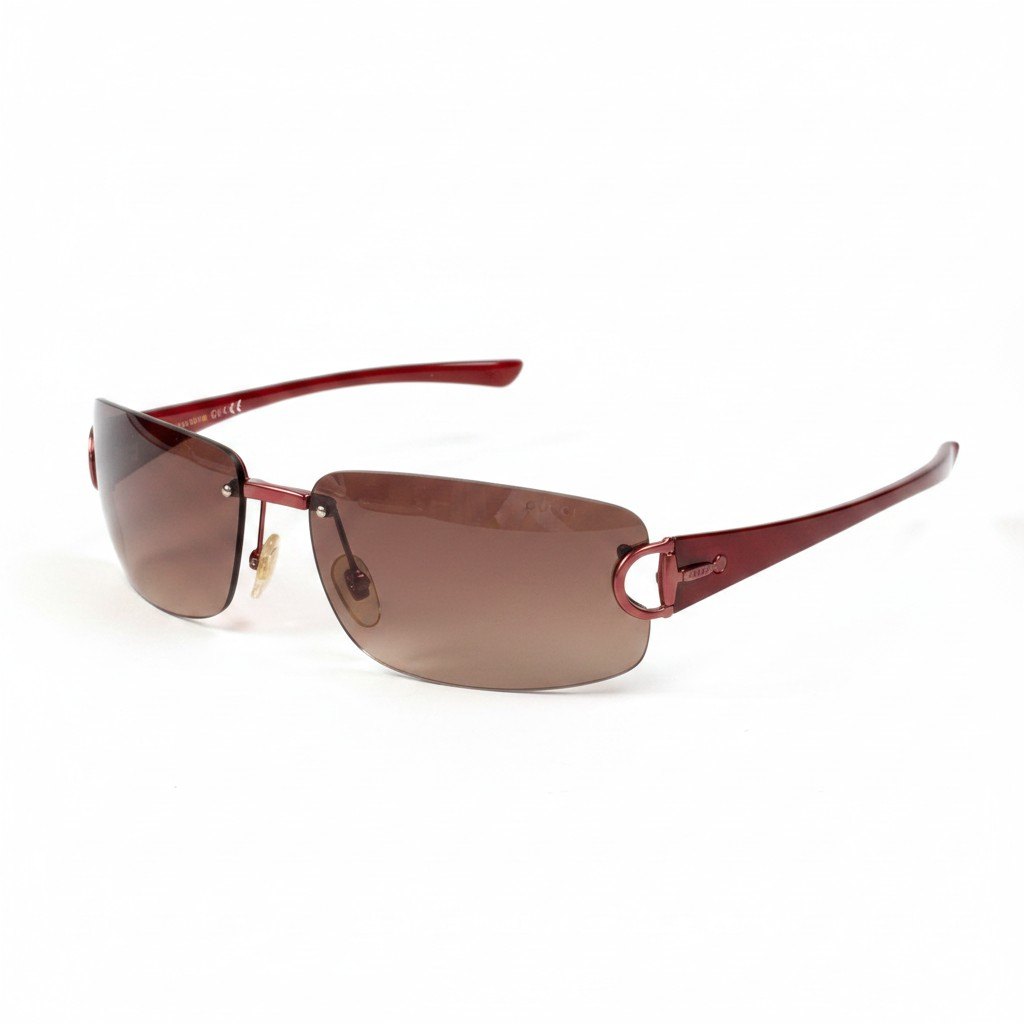 g31 GUCCI ホースビット リムレスサングラス アイウェア イタリア製 GG2744/F/S 62□15 130 ボルドー レディース 女性用ta1