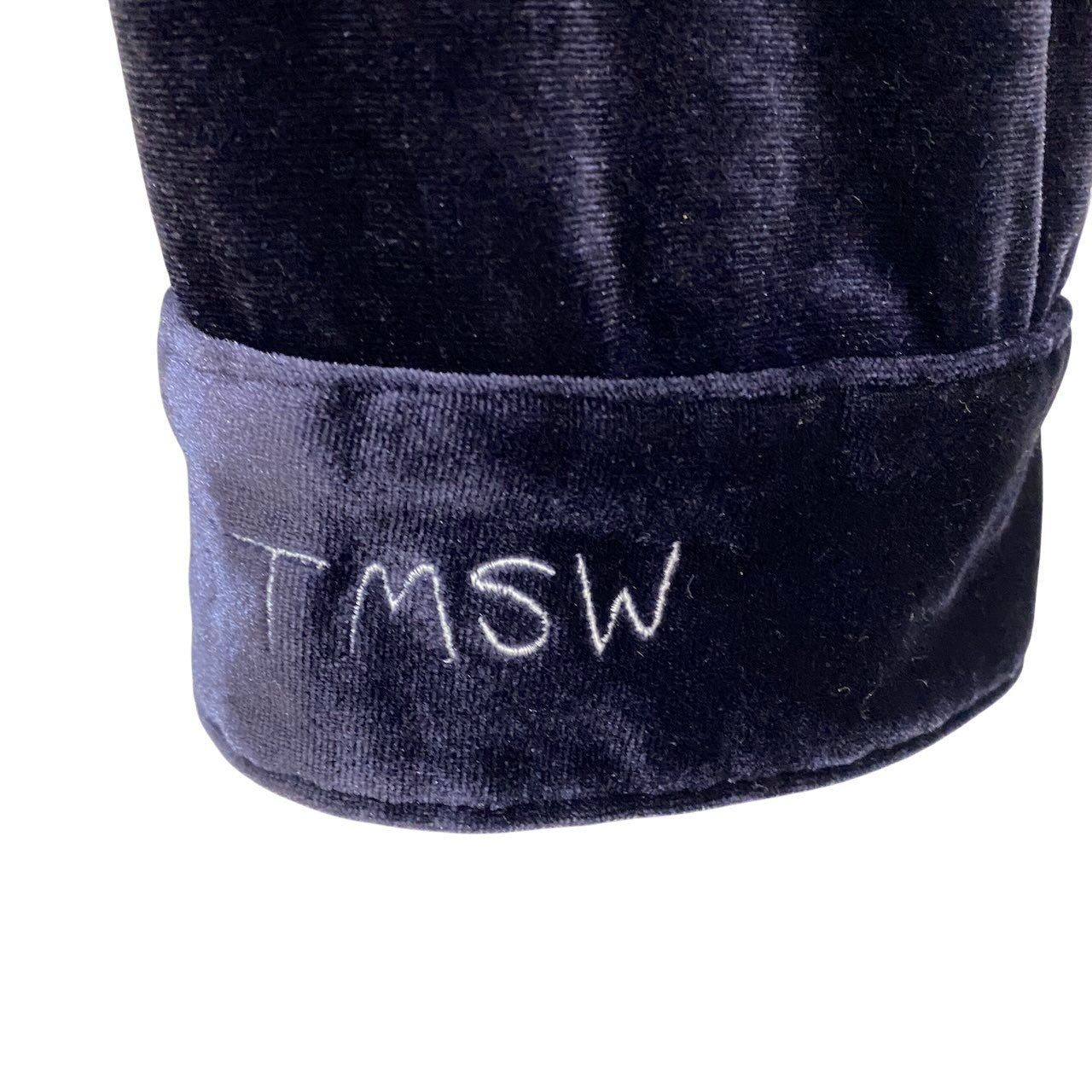 2h16 【美品】 TTT₋MSW モダンストリートウェア ロングスリーブ ベロアシャツ 伸縮ストレッチ ロゴ刺繍 サイズXL パープル  メンズu02t