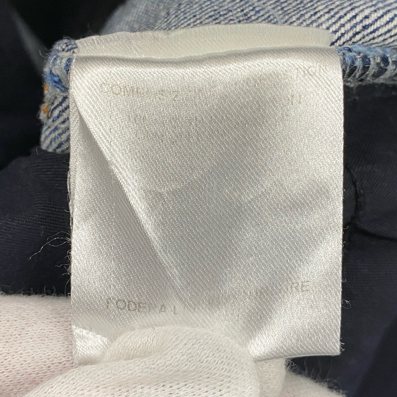 Ia14 Yves Saint Laurent ヴィンテージ イヴサンローラン YSLロゴ バックポケット フレアデニム デニムパンツ サイズ44 インディゴ コットン100 レディース 女性用 ボトムk02i