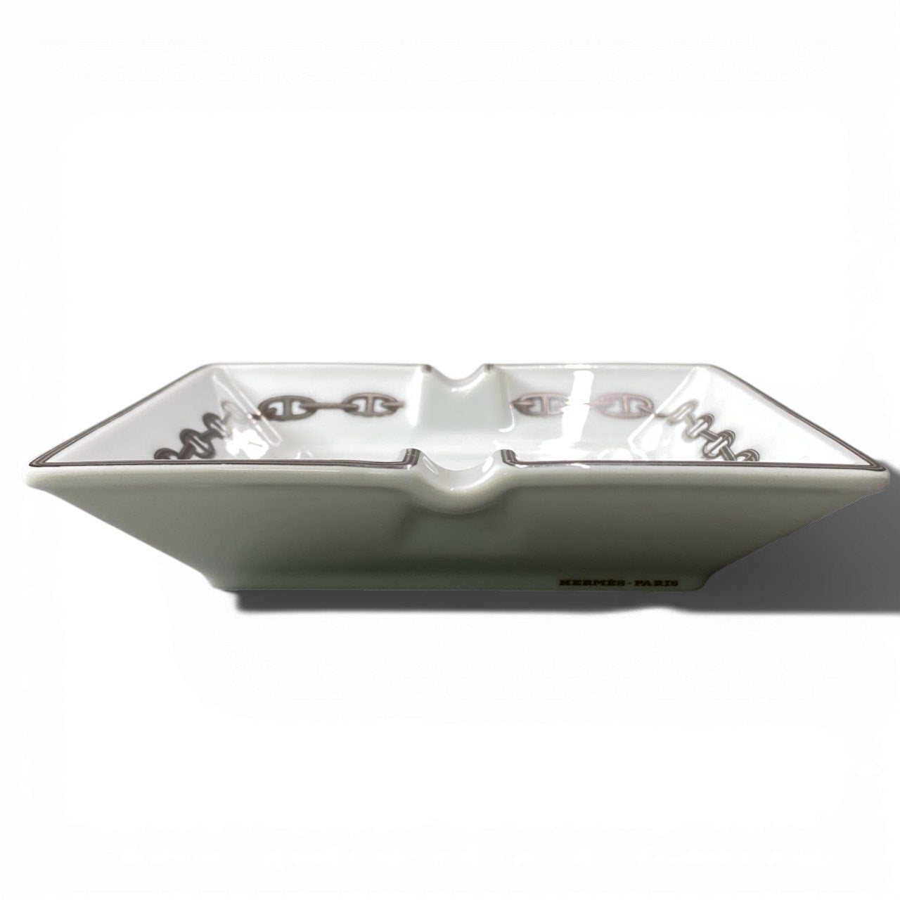 c4 Hermes Paris エルメス シェーヌダンクル アッシュトレイ Cigar Ashtray Chaine d’Ancre 灰皿 陶器t18r