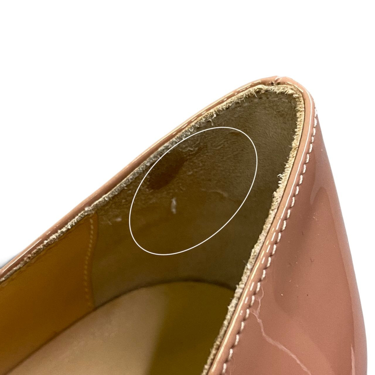 i1 Christian Louboutin クリスチャンルブタン KATE100 パテントレザー ポインテッドトゥパンプス サイズ38 ピンクベージュ レディースk02i