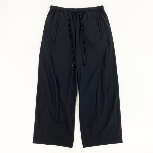 61g4 【美品】Y-3 ワイスリー ヨウジヤマモト ウエストゴム ドローコード付き クロップドパンツ ストレッチ素材 サイズ2XS(S相当) ブラック メンズ
