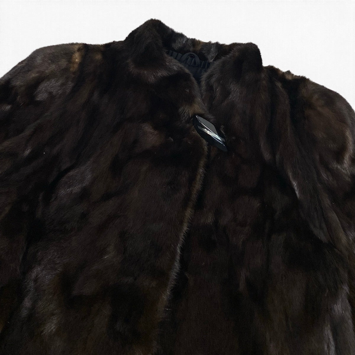 30j7 TOGU マホガニーミンク ロングコート サイズ13 ブラウン 本毛皮 Mink Fur Long Coat リアルファーt18r