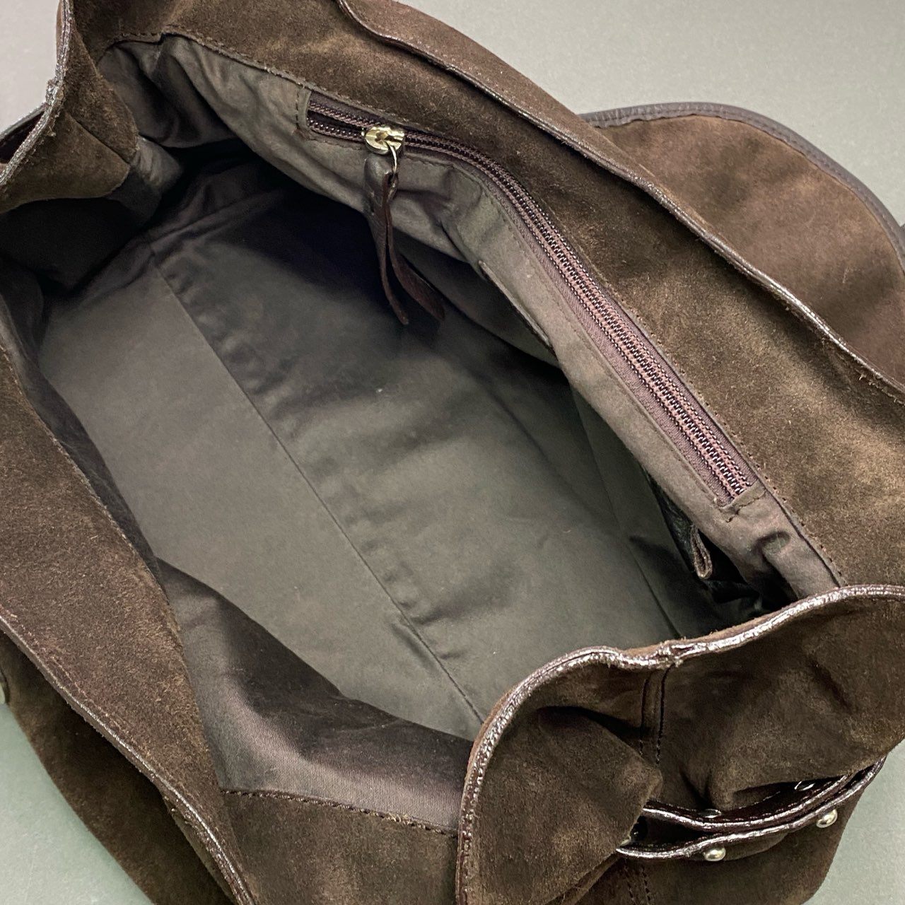 Cb10 Max Mara マックスマーラ スエードレザー ワンショルダーバッグ ブラウン スウェード Leather ハンドバッグ 鞄