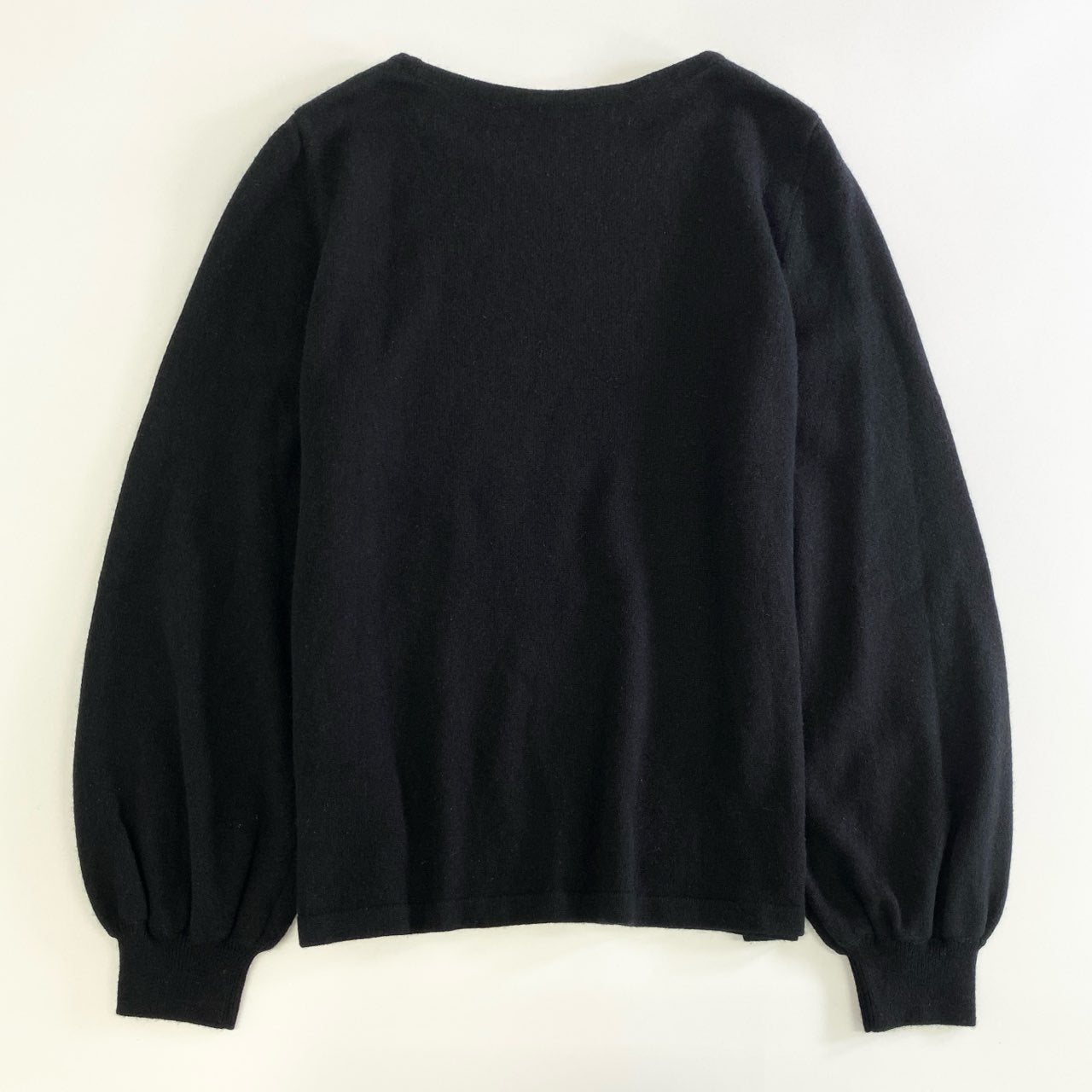 15j16 FOXEY フォクシーCloud Knit Top クラウドニット カシミアニット セーター 39903 サイズ42 ブラック カシミヤ100％ レディース 日本製