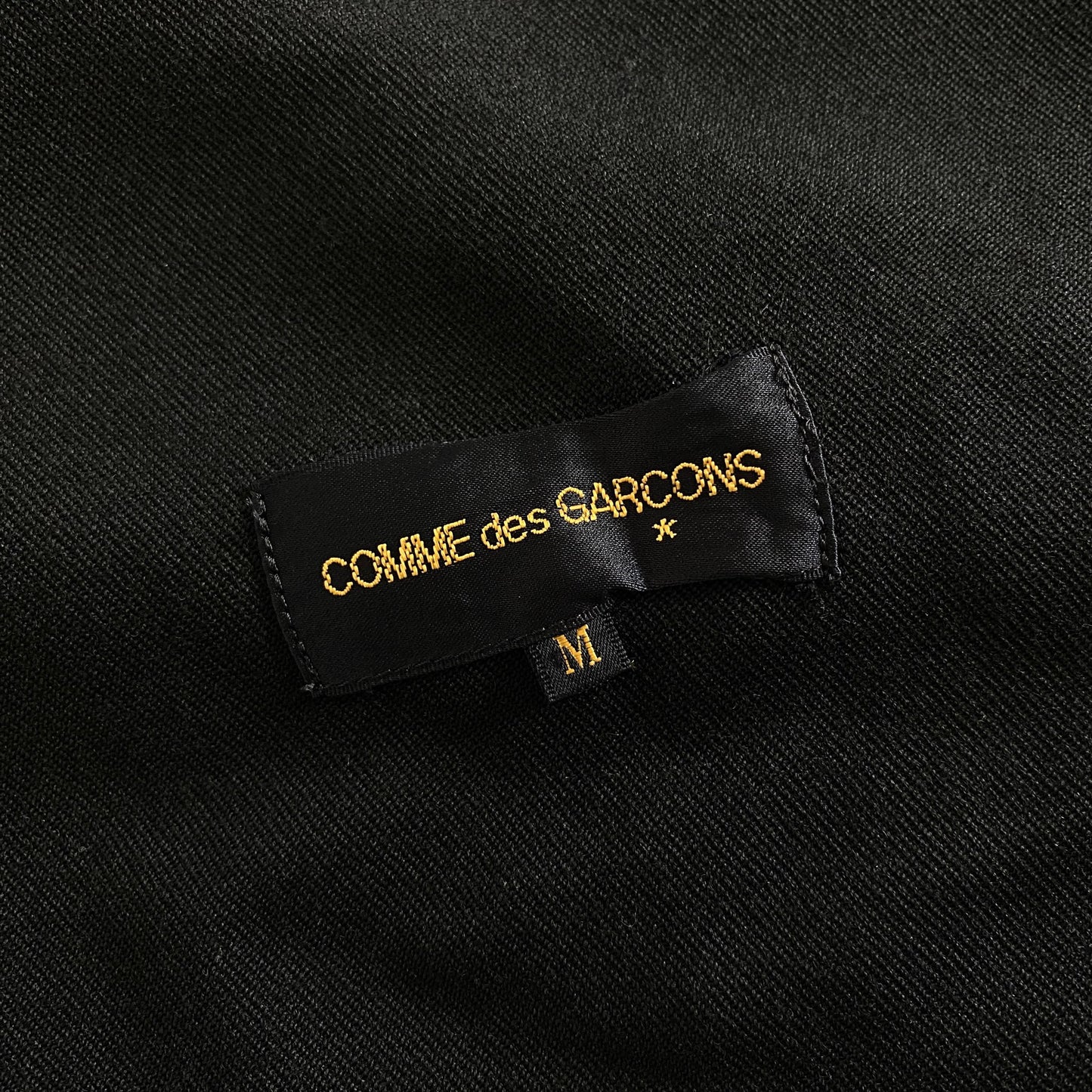 22a19 COMME des GARCONS コムデギャルソン 90s ウールギャバ デザインコート ロングコート 羽織 AD1999 GC-04003M Mサイズ ブラック 日本製 MADE IN JAPAN VINTAGE